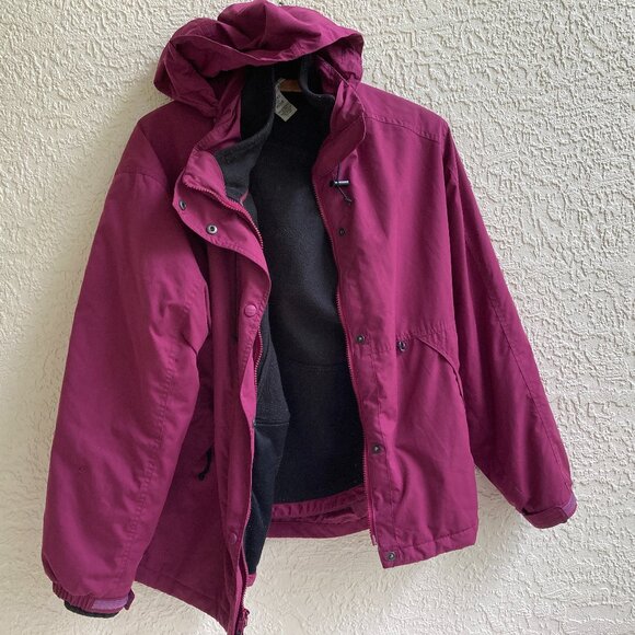 L.L. BEAN BOMBER JACKET  M Fleece Lined Women Vintage - Picture 1 of 12